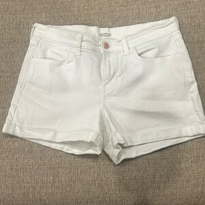 Old navy white denim shorts